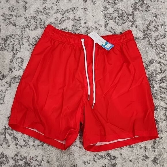 1686 NWT LUCOWEE Mens Swim Trunks with Compression Liner - Picture 3 of 6
